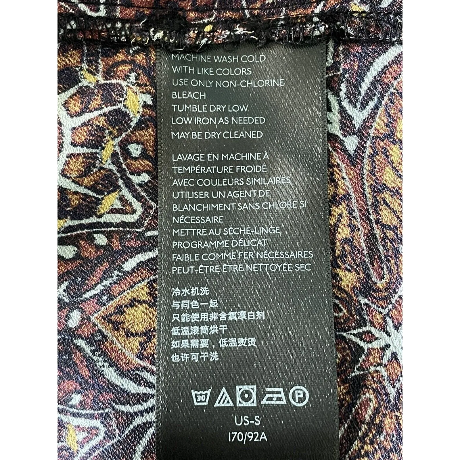 Free People Little Runaway Medallion Print Top Blouse Size Small Keyhole Neck - Image 12