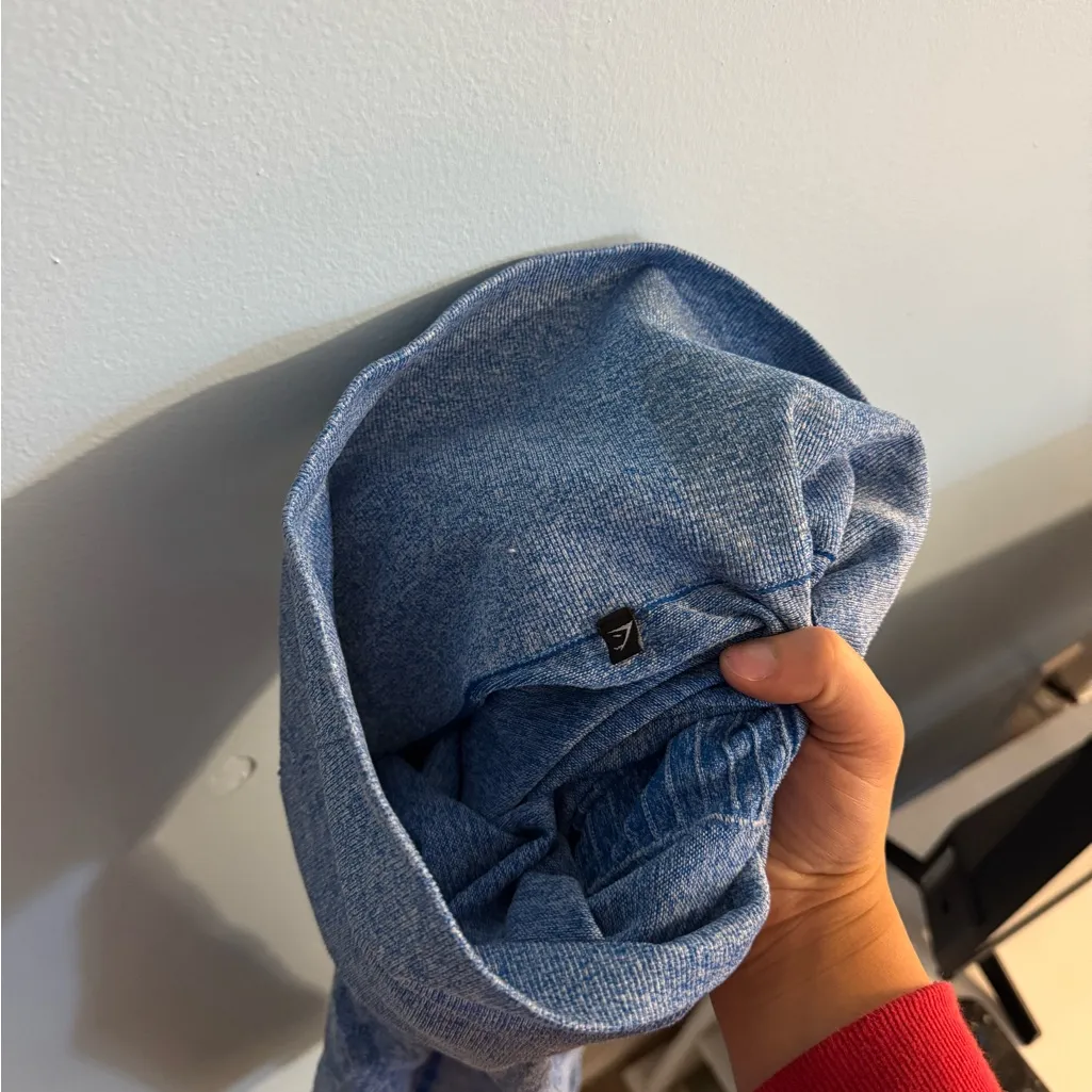 gymshark blue Capri leggings measurements added for size - Image 3