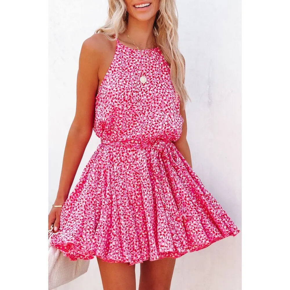 ✨Vici Aakaa Mauvish Pink Leopard Print Short Sz XL Dress✨ - Image 2