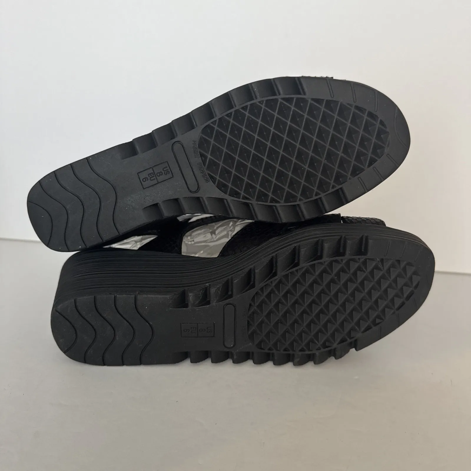 Aerosoles Sandals Duffle Bog Wedge Heel Black Snake Neutral Casual Womens 8 Wide - Image 10