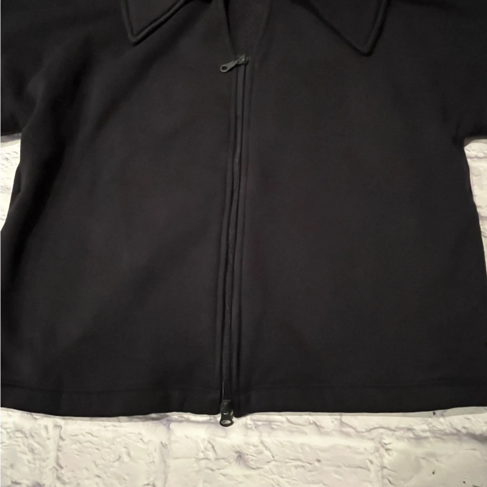 Girlfriend Collective Macie Layered Jacket black S double zip - Image 5