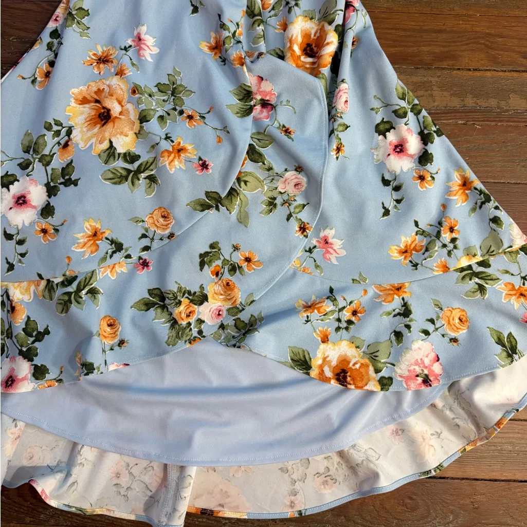 Anthropologie Hutch Floral Eden Wrap Dress ~ Size XXSP 🧡🍄 - Image 11