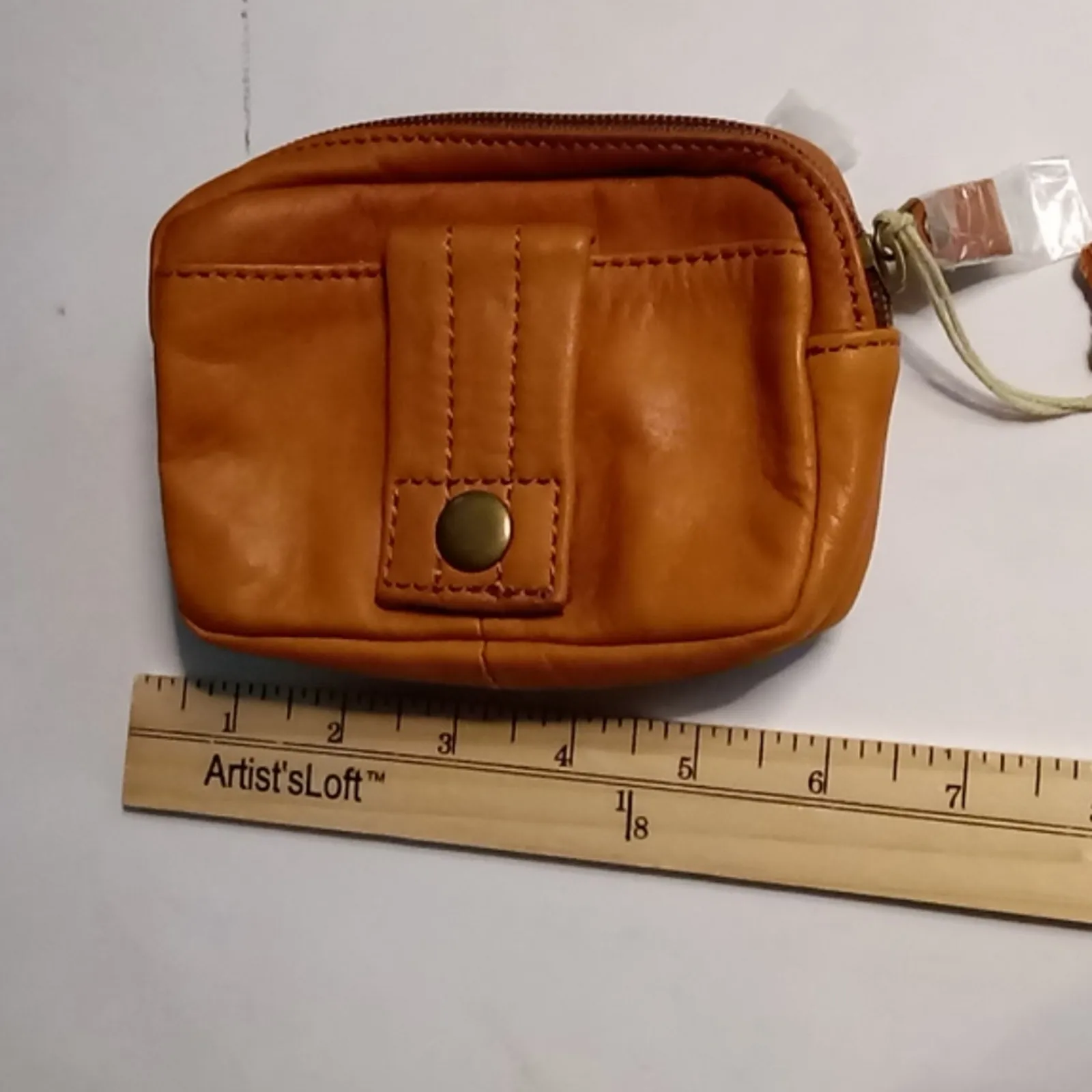 Cowhide Leather Wallet Clutch Accessory Slow Fashion Classic Quiet Luxury NEW Brown - Image 9