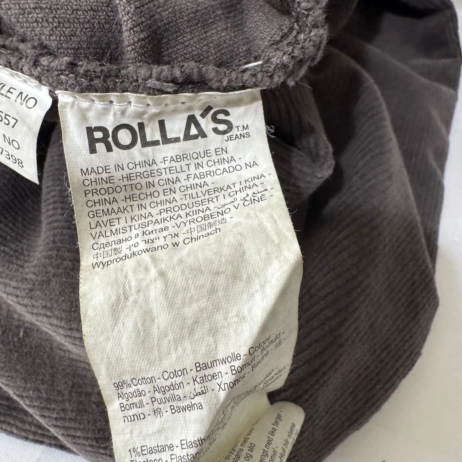 Rollas X Phoebe Tonkin Dusters Bootcut Cord in Espresso Pants Size 25 Brown - Image 6