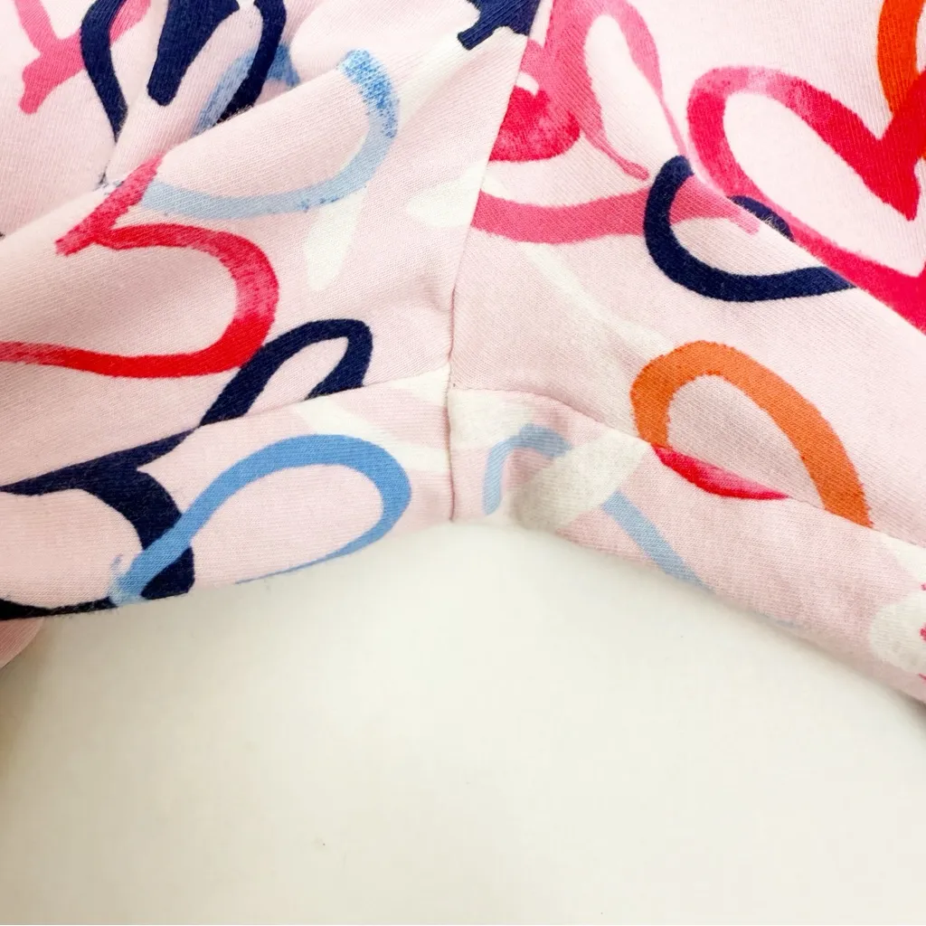 BedHead Pajamas Hearts Organic Cotton Two (2) Piece Pajama PJ Set Pink Size XS - Image 12