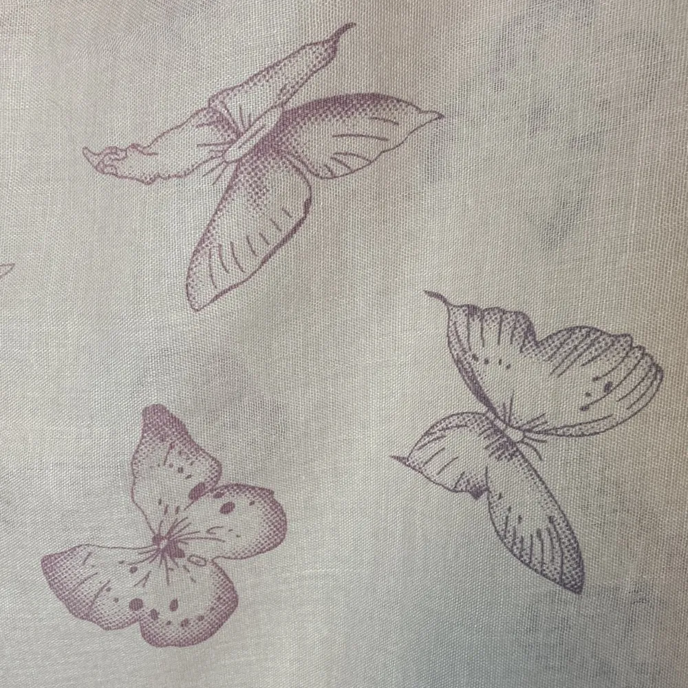 Sheer Pink Butterfly Scarf/Wrap - Image 8