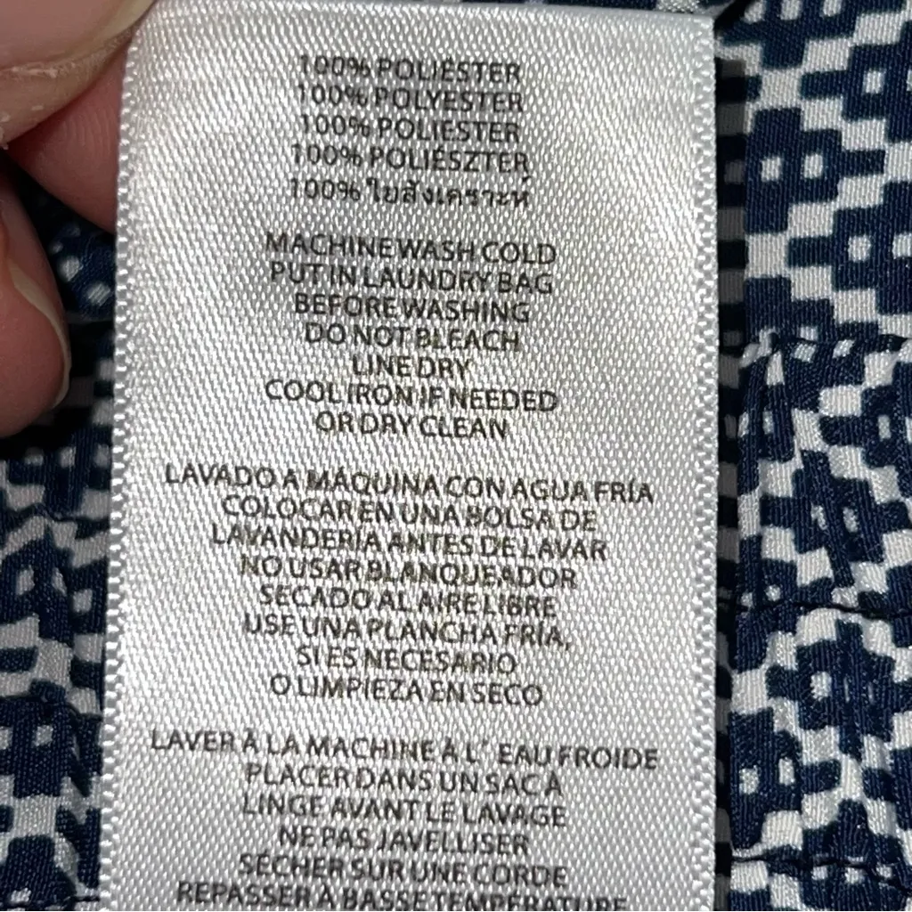 Michael Kors Women's Black and White Geometric Joggers w/Drawstring Waistband-L - Image 13