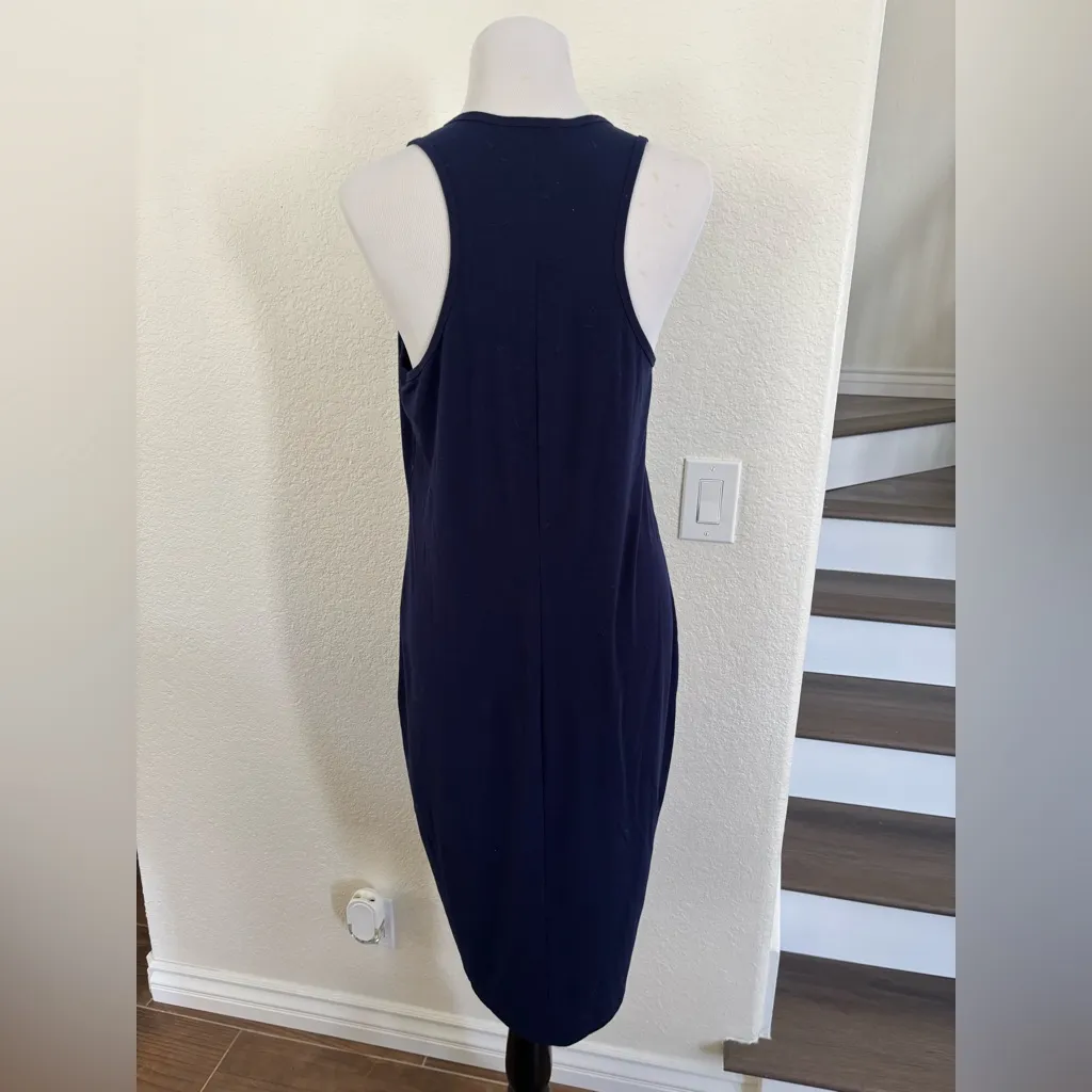 Forever 21 Blue Halter Sheath Midi Dress - Image 2