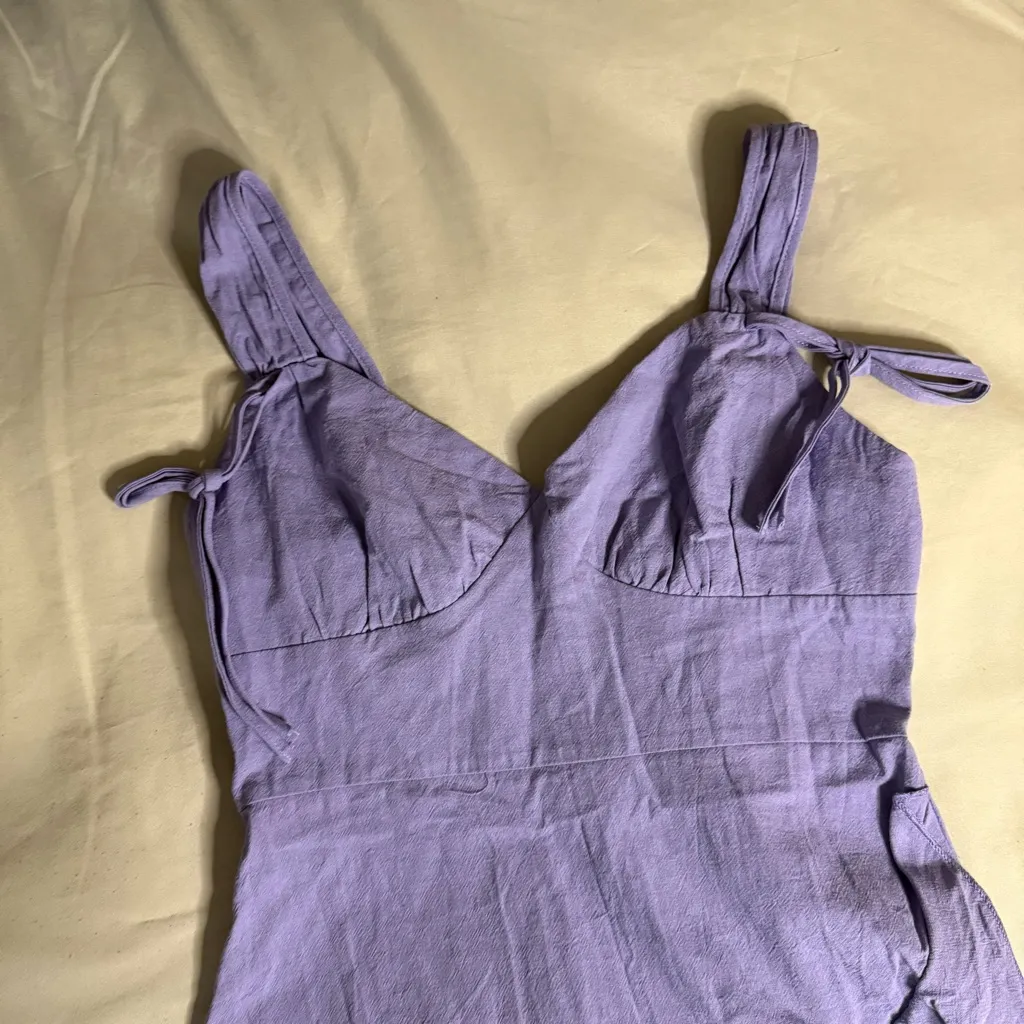 🌟New SHEIN Purple Ruffle Mini Dress - Image 3