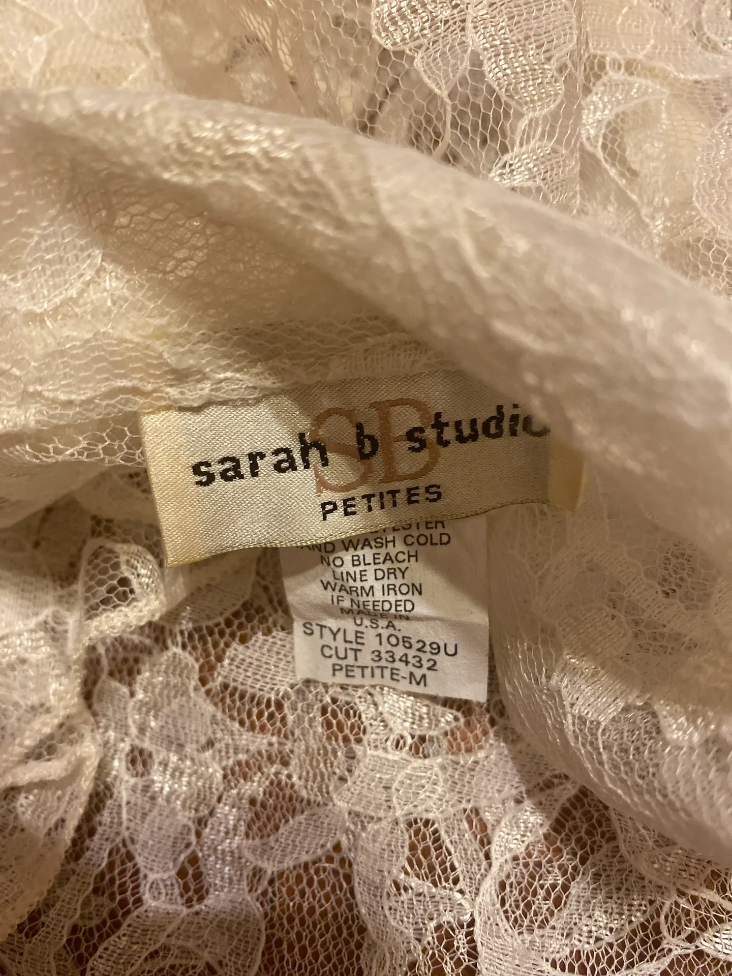 Lace beige Petite M  - Image 4