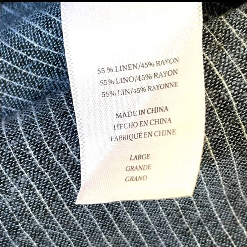 Rails Juliette Salem stripe blue linen mini dress - Image 12