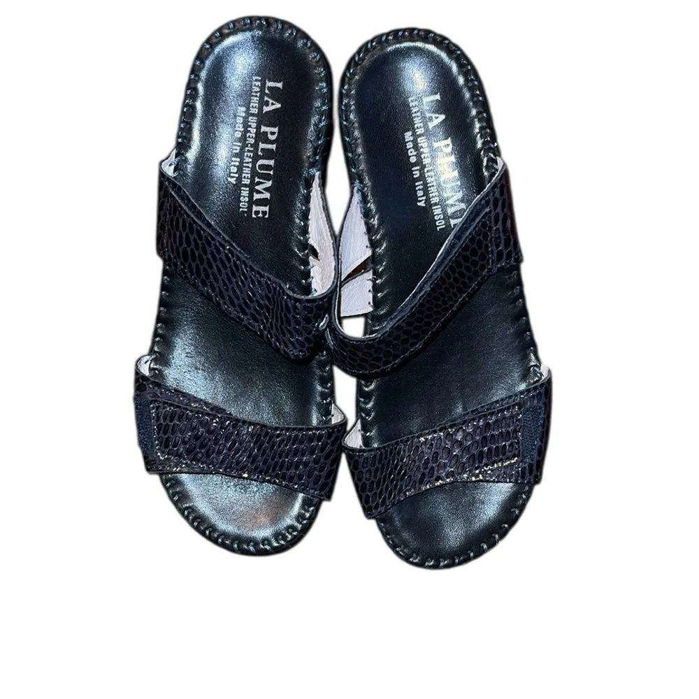 La Plume Women's Black Leather Sandals Size 36 - Image 2