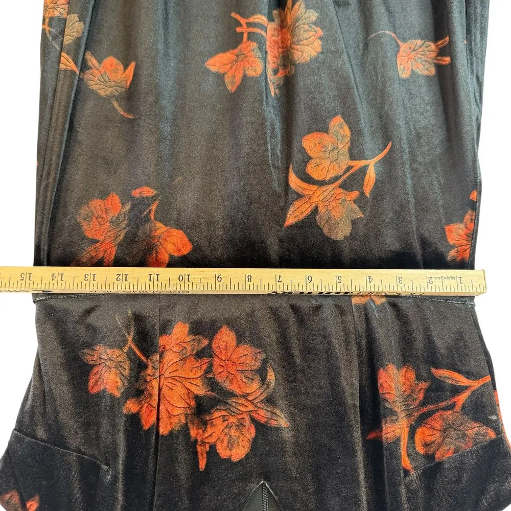 Venus Black Floral Halter Dress Mini Dress‎ Medium Whimsygoth Witchy Bella Swan - Image 7