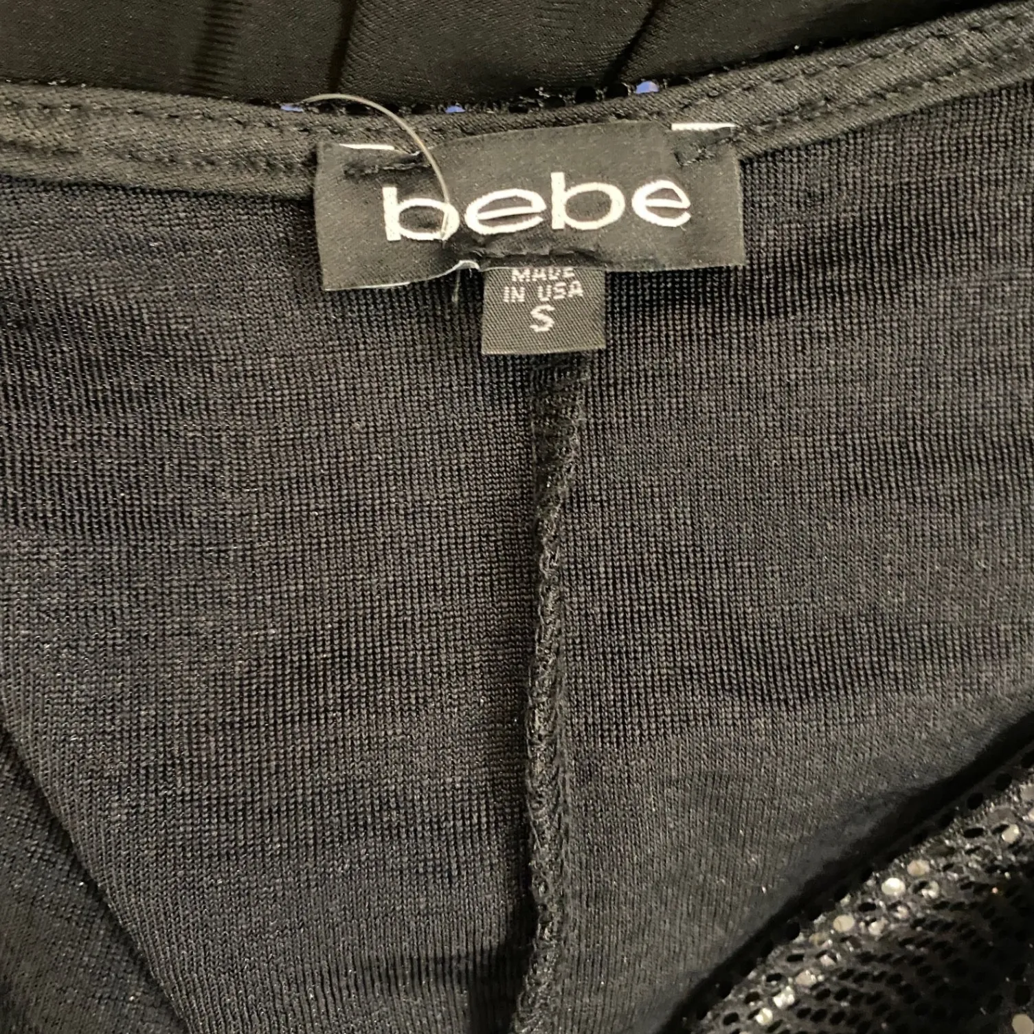 NYE Disco Bebe Sequined Sleeveless Wrap Jumpsuit Wide Leg Evening Formal S NWT - Image 10