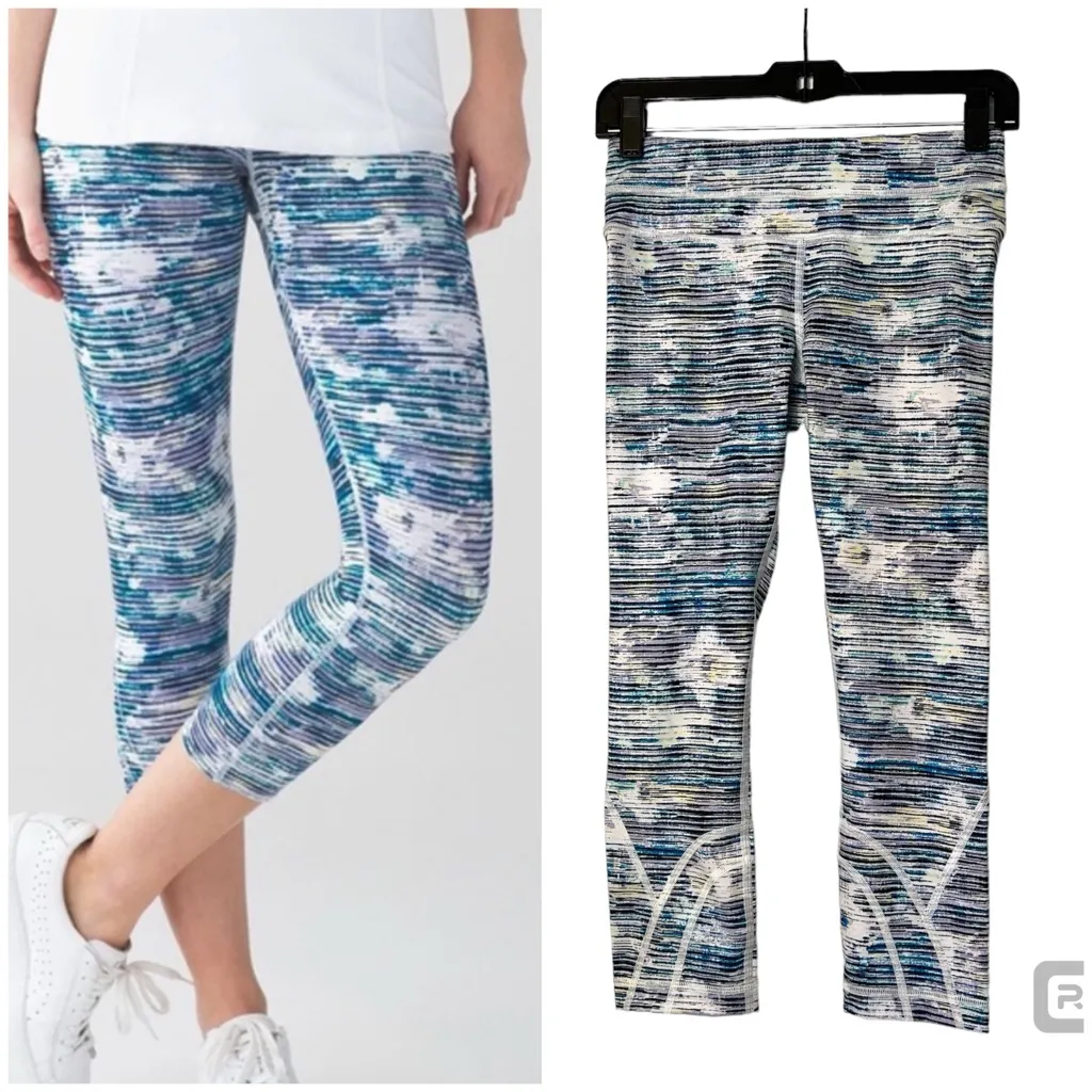 Lululemon Inspire Crop in Blurry Belle Multi 4 - Image 15