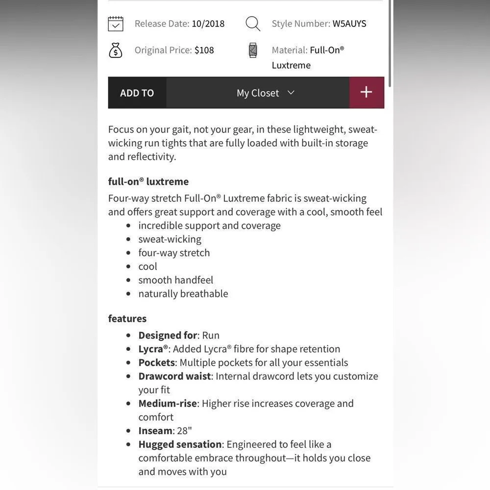 Lululemon Speed Up Tight *Full-On Luxtreme 28"
Screen Camo Multi - Image 5