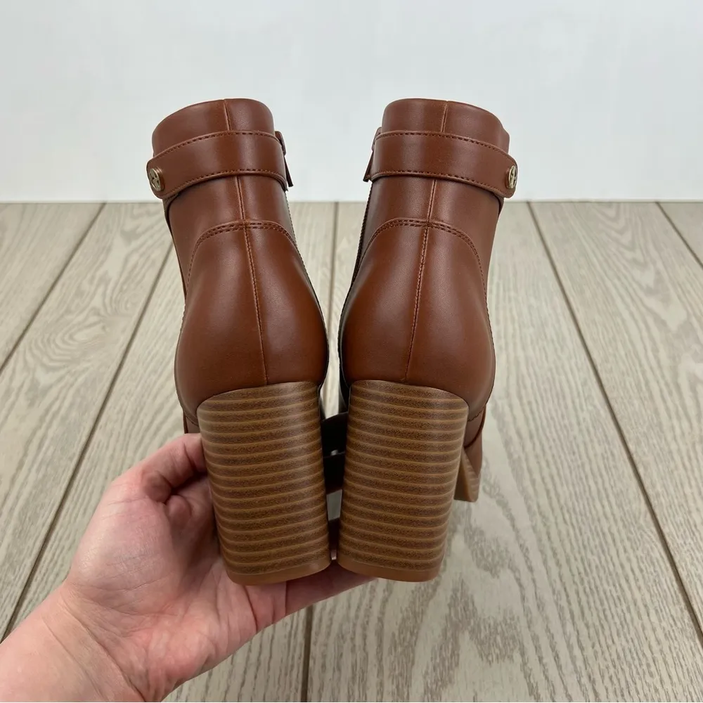 Giani Bernini Women's Trumann Memory Foam Block Heel Dress Booties 10M Cinnamon - Image 7