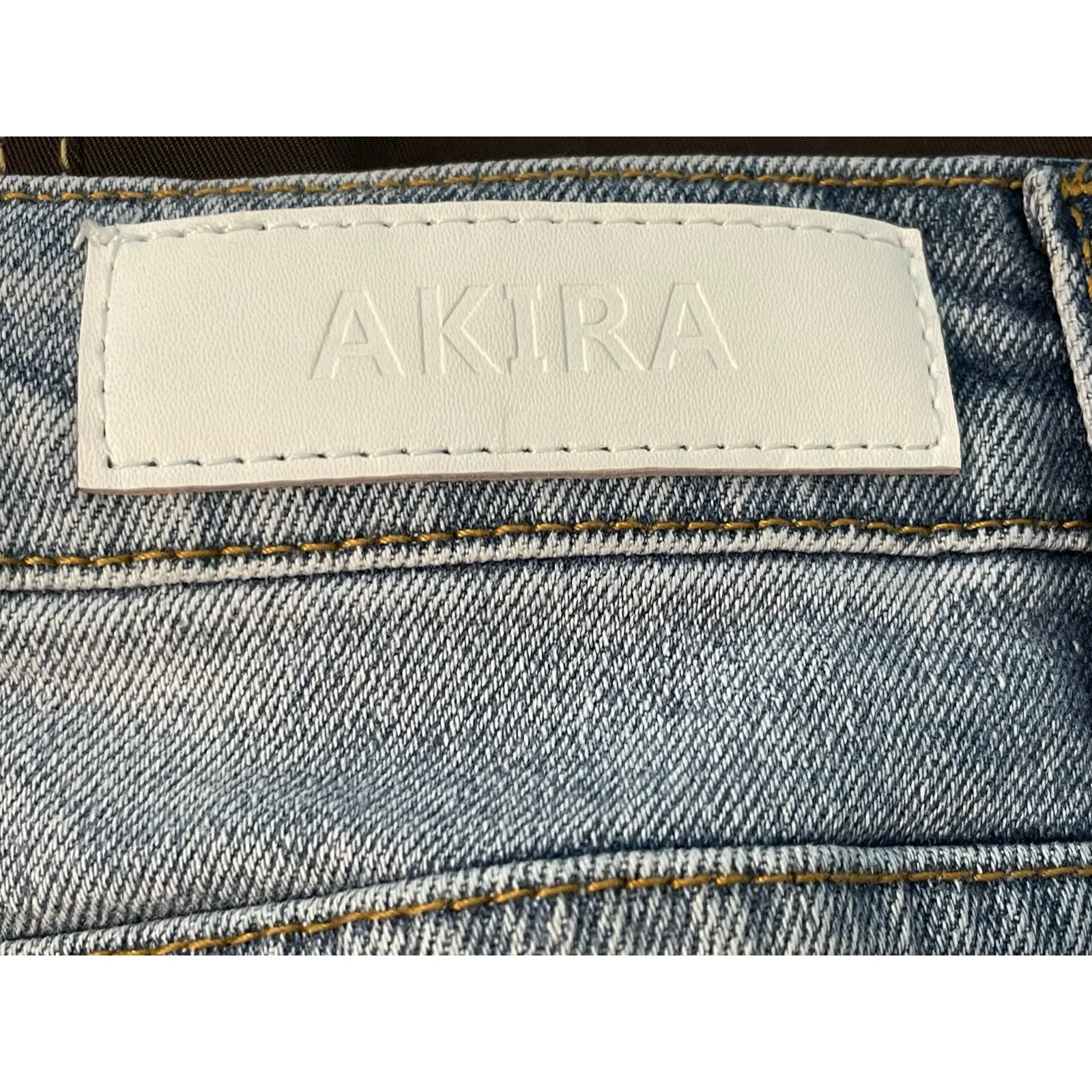Akira Cut Off Jean Shorts Small Rhinestone Fringe High Rise Distressed Flaws - Image 9