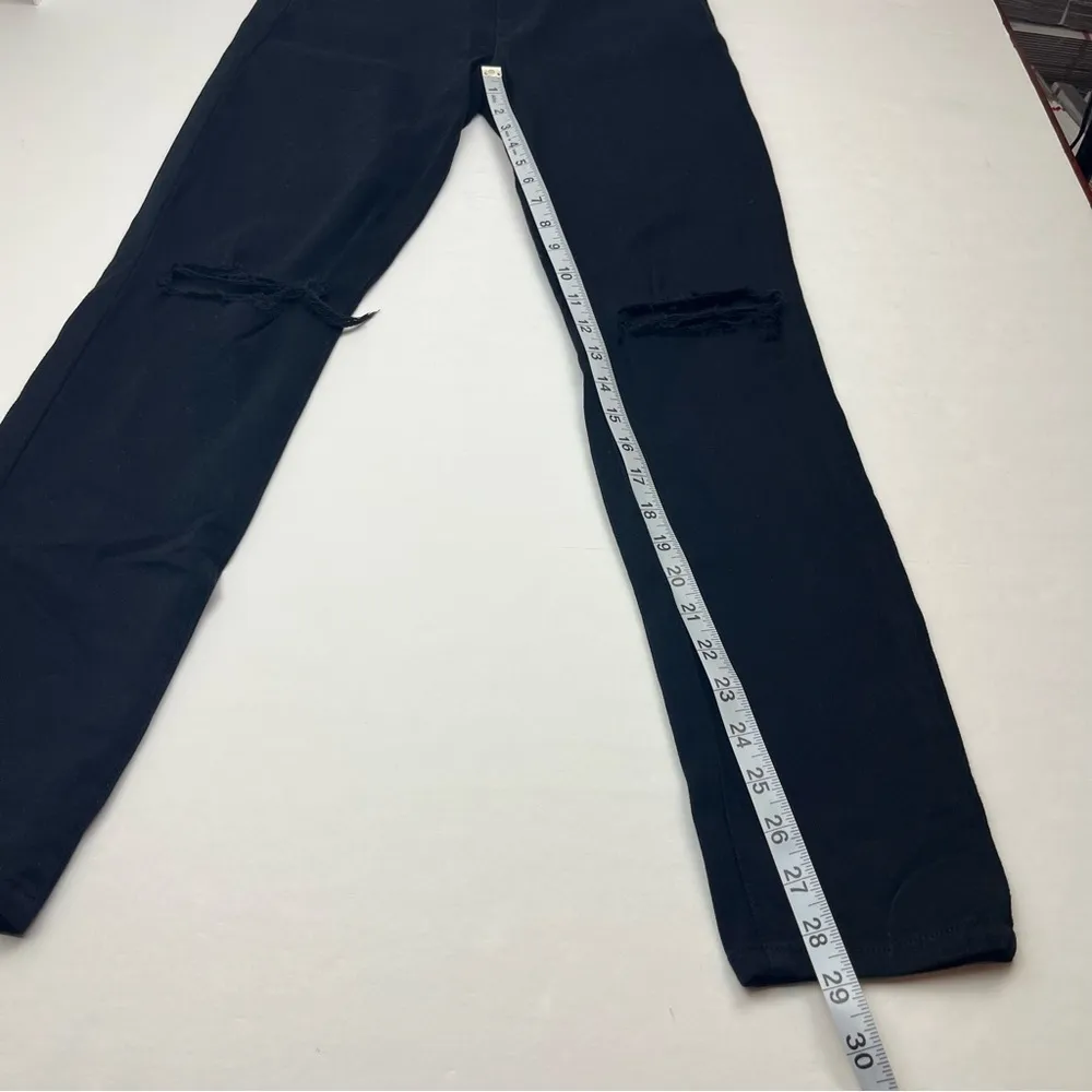 Paige Verdugo Ankle Womens SZ 27 Black Twilight Distructed Denim Jean Distressed - Image 9