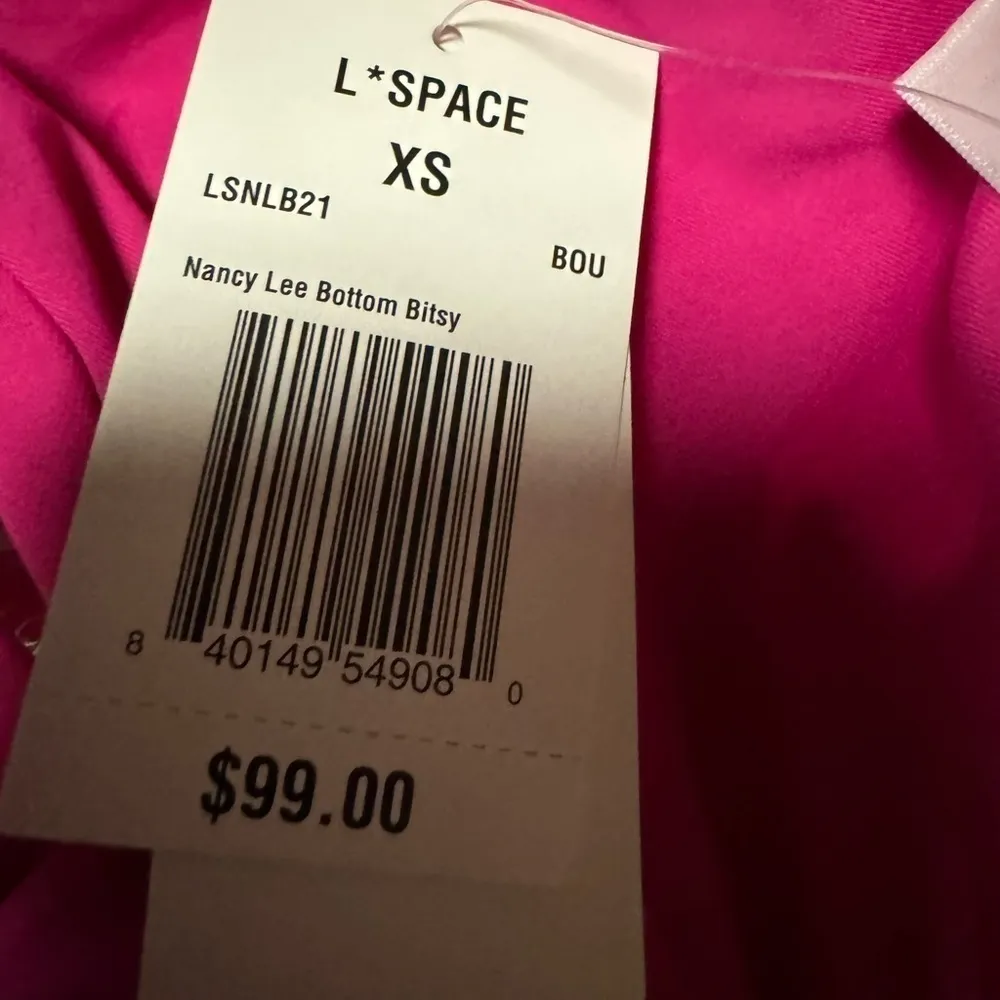 L*Space Nancy Lee Bikini Bottom Bitsy Bougainvillea Pink Size XS Style LSNLB21 - Image 7