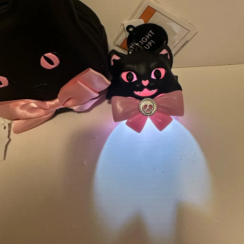 Black Cat Set – Coin Purse + Light-Up PocketBac Holder - Image 2