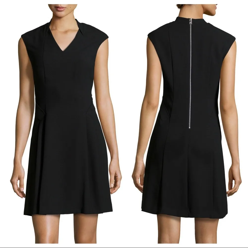 Marc New York By Andrew Marc Black Dress Size 8 - Image 3