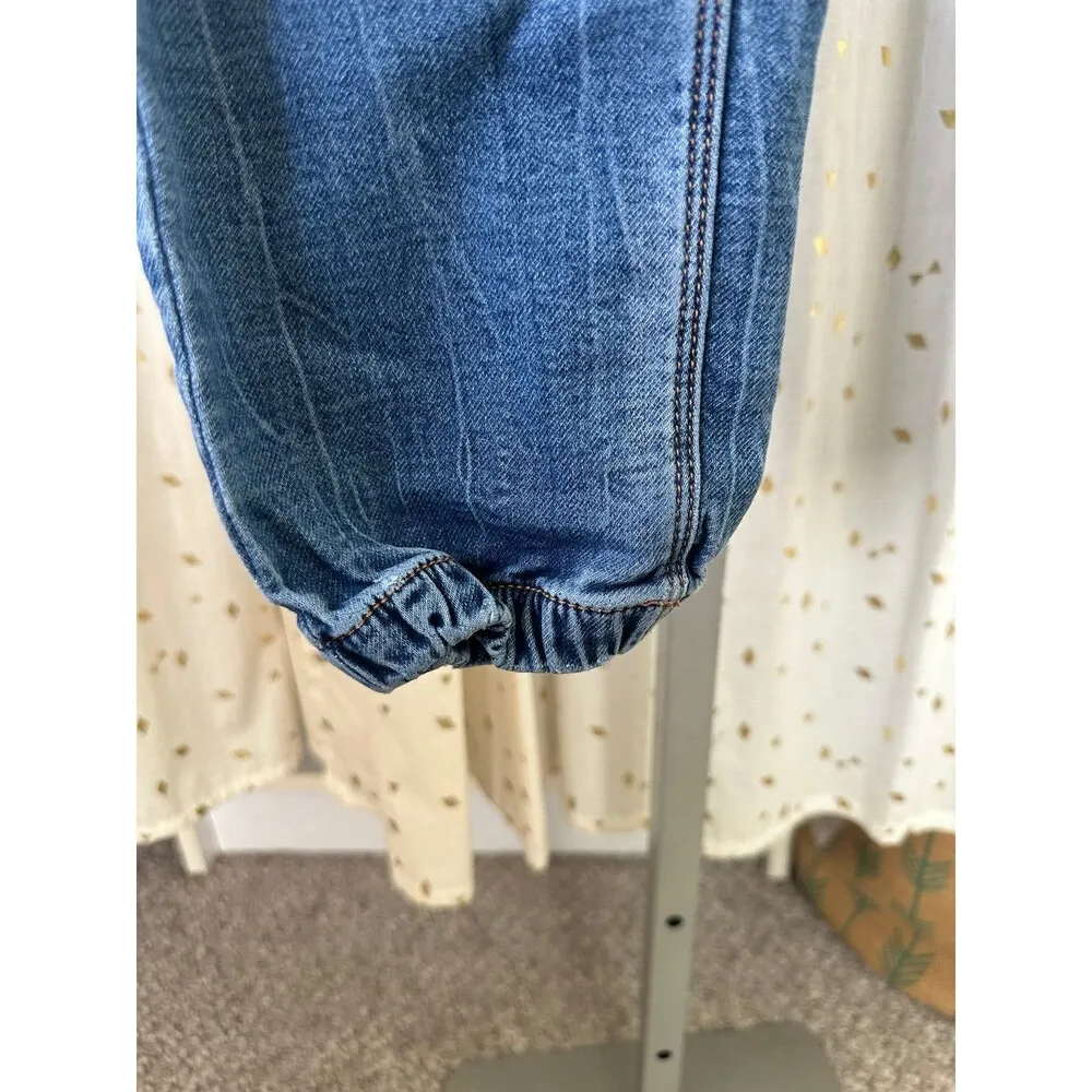 American Eagle Outfitters High Waisted AEO Jogger Elastic Ankle Denim Jeans 4 - Image 3