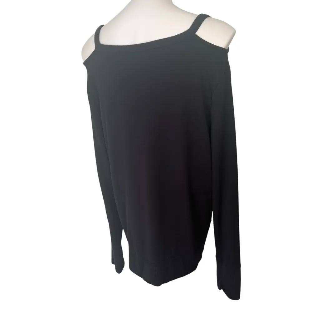 Athleta Cutout Neck Sweatshirt in Black, Style 352951, Sz L - Image 9