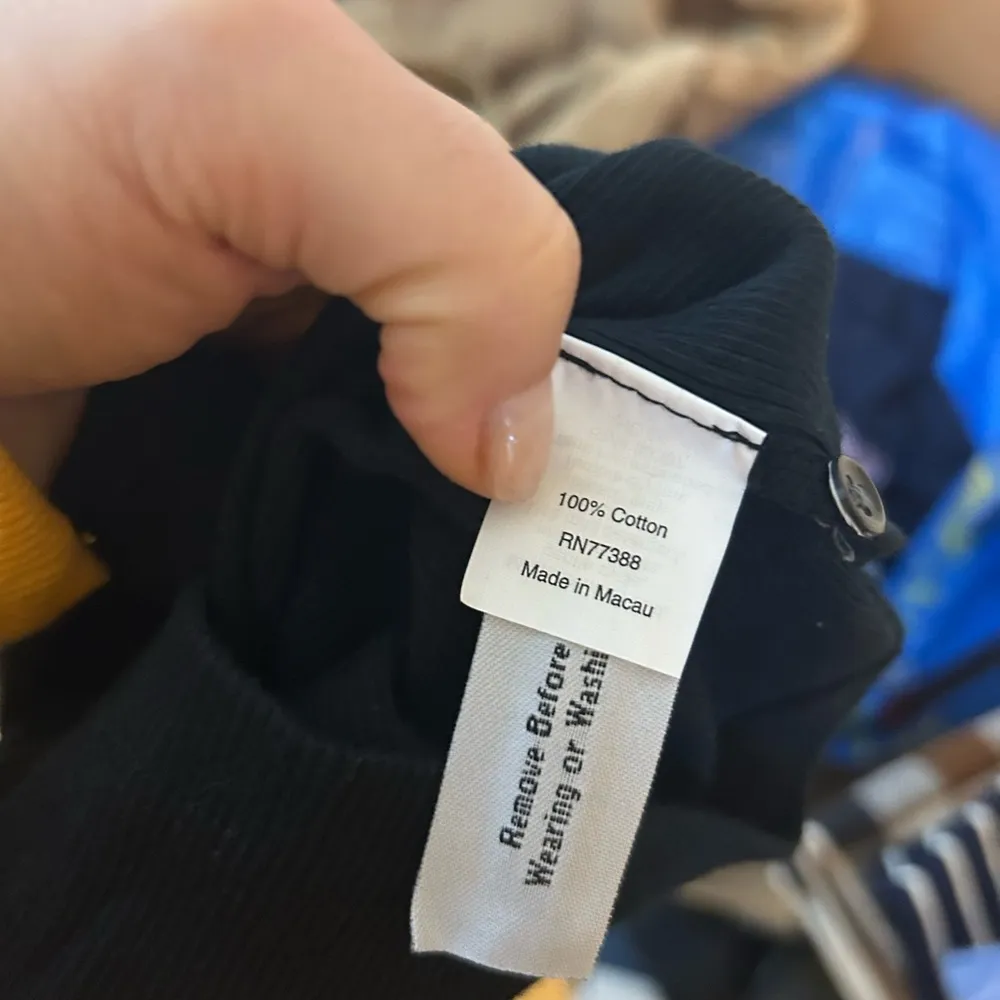 NWT J.Crew Black Ribbed Ruffle Henley Tank - Image 4