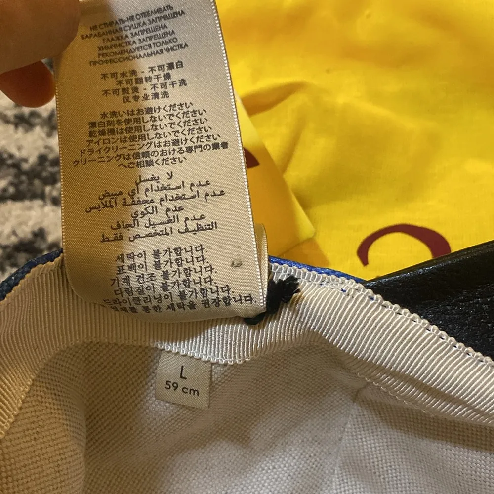 Gucci x Adidas GG Canvas Baseball Hat size L - Image 8