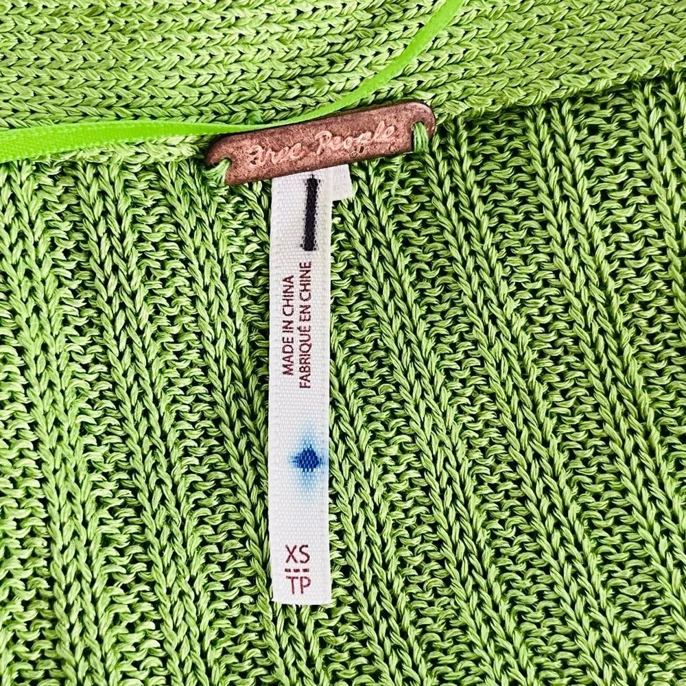 Free People Game On Cardi in Green Size XS NWOT $78 - Image 7