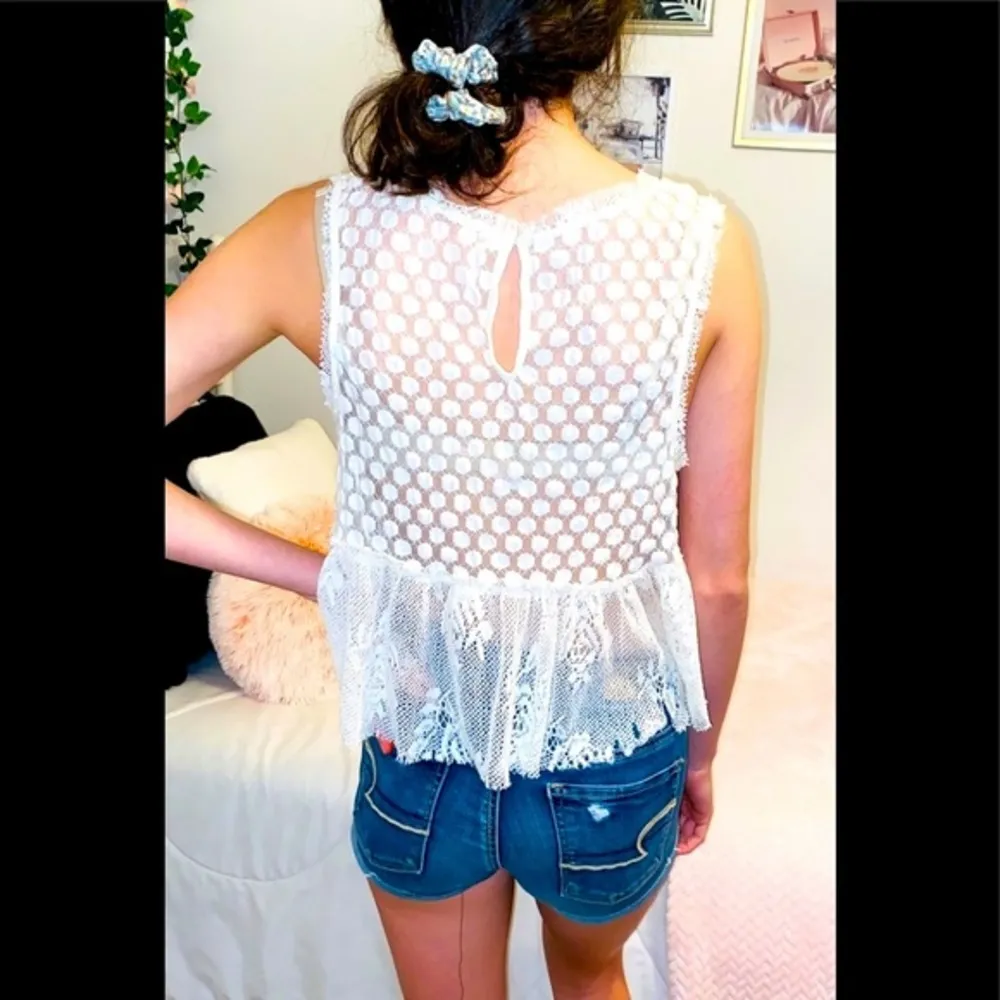 Free People Lace Tank Top sz S - Image 4