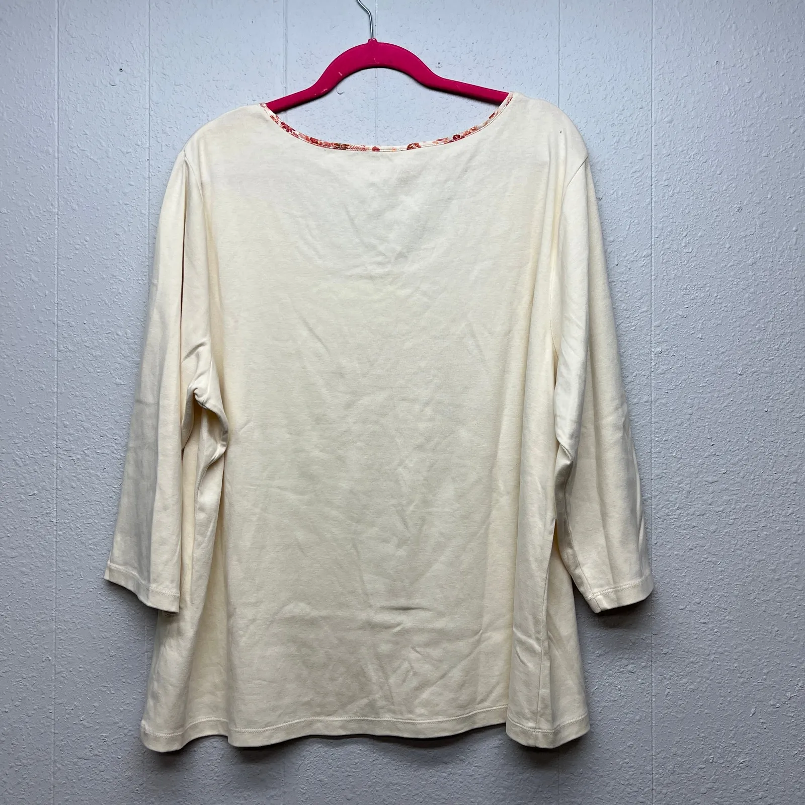 Coldwater Creek 3D Floral Top Womens 2X Fairy Boho Festival Hippie Sustainable - Image 7