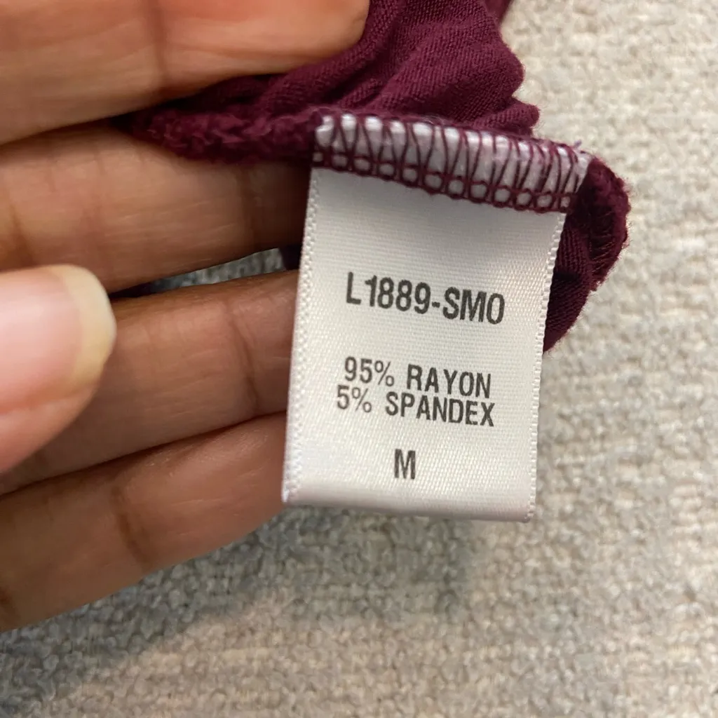 Earthbound  Deep Burgundy Wrap Blouse - Image 4