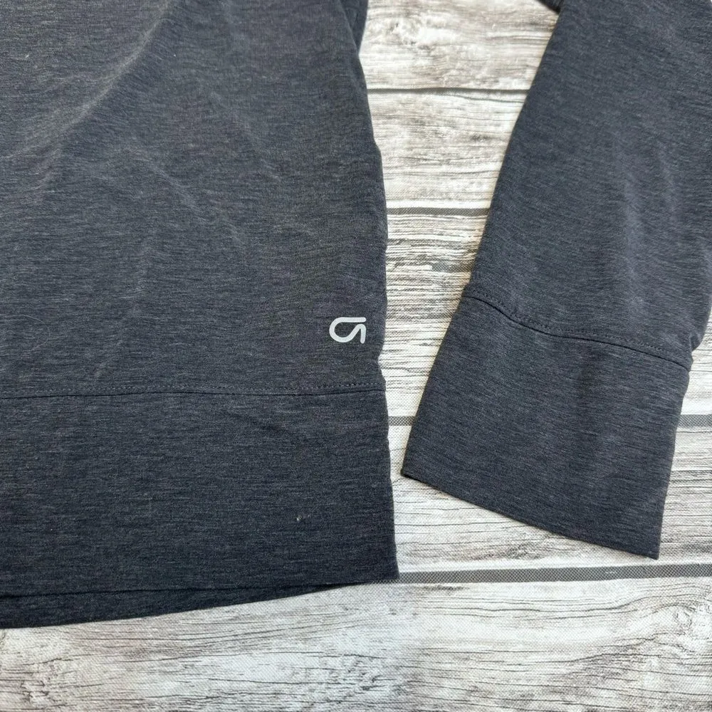GAP GapFit Breathe Women's Athletic Shirt Dark Charcoal Grey Gray M Med Medium - Image 7
