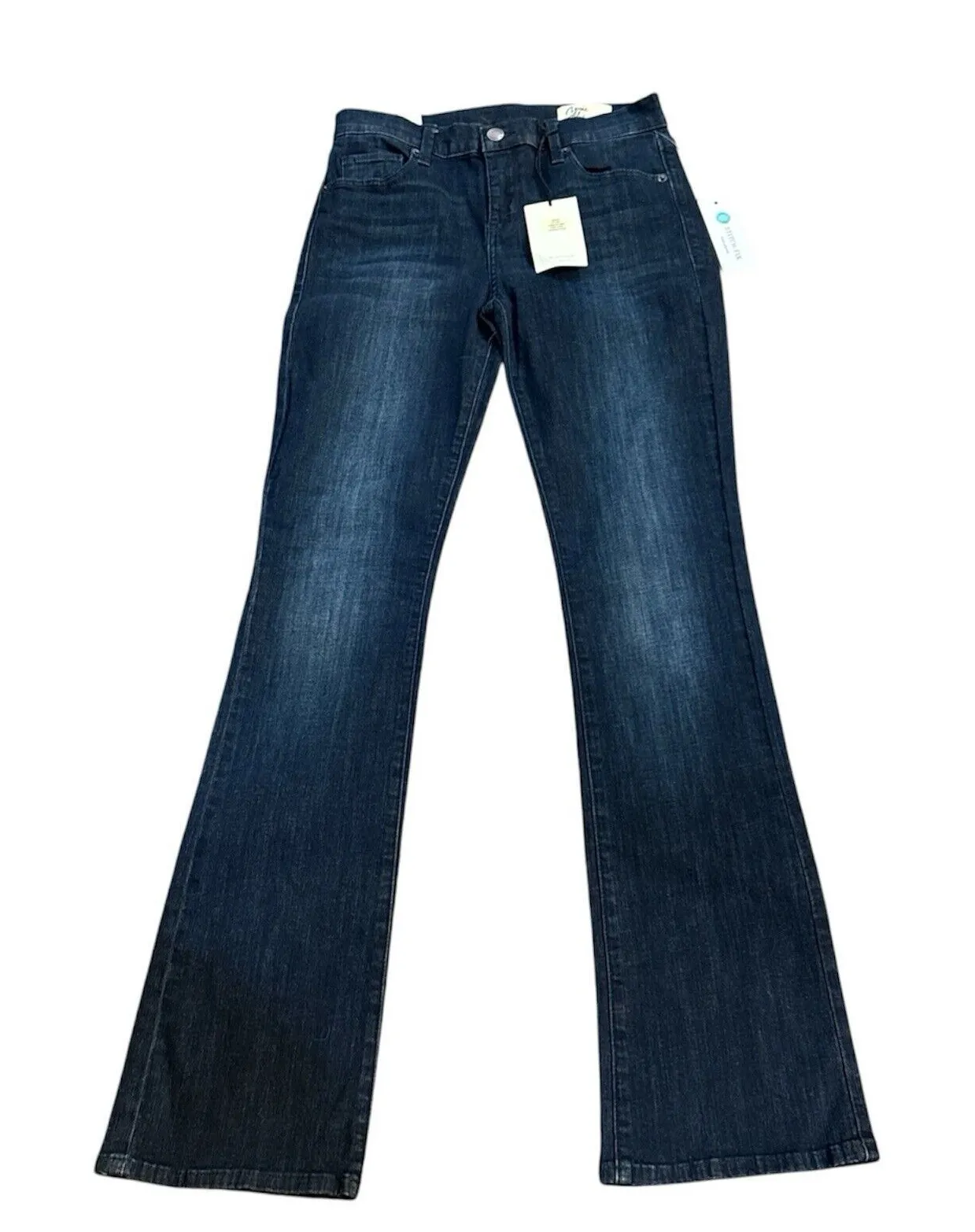 Cosmic Blue Love Stitch Fix Mid Rise Flare Jean Blue Denim Size 28 Stretch - Image 1