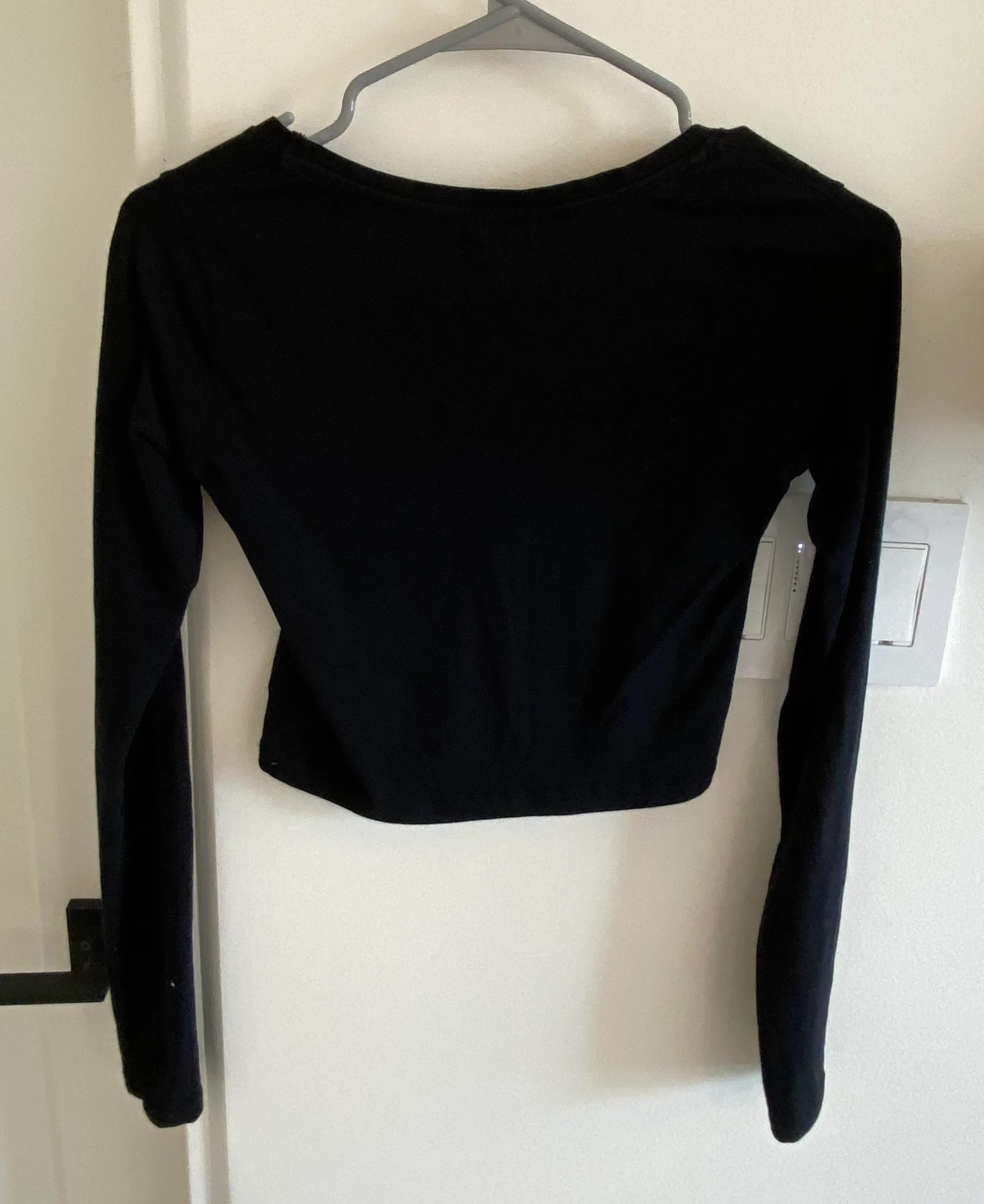Black Long Sleeve Top Size XS - Image 3