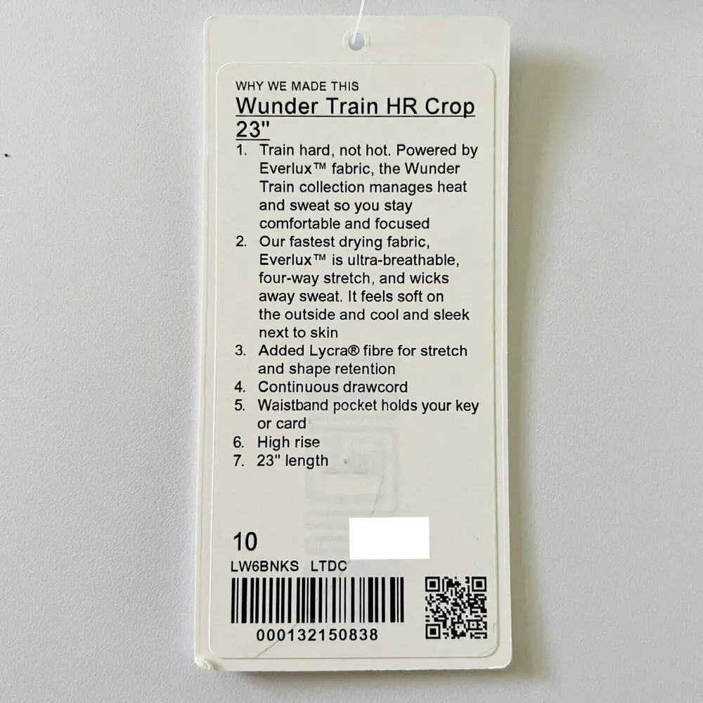 LULULEMON ATHLETICA Le Tigre Camo Coal Wunder Train HR Crop 23" Leggings - US 10 - Image 8