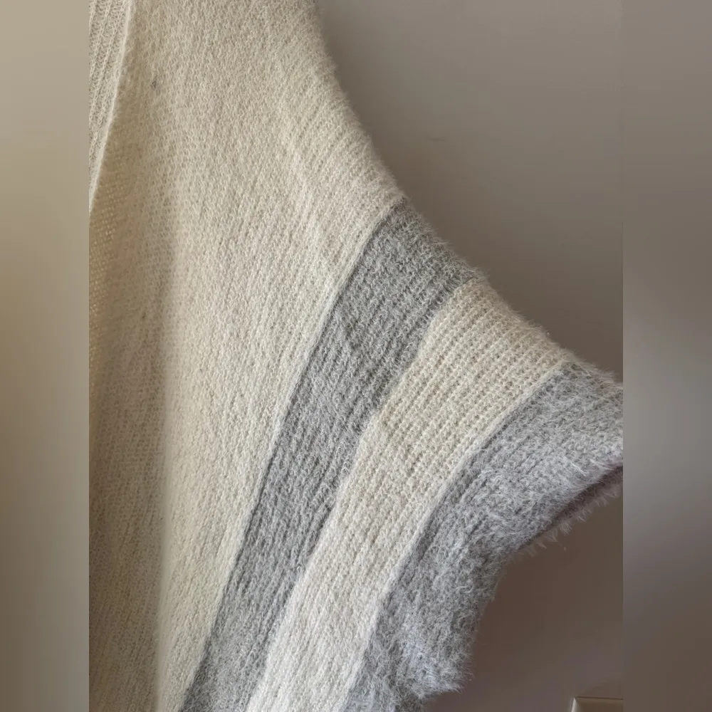 Saturday Sunday Anthropologie Fuzzy Knit Open Cardigan Sweater Poncho Shawl - Image 6