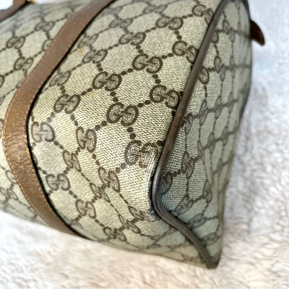 Gucci Ophidia Classic Web Vintage Monogram Boston Bag - Image 11