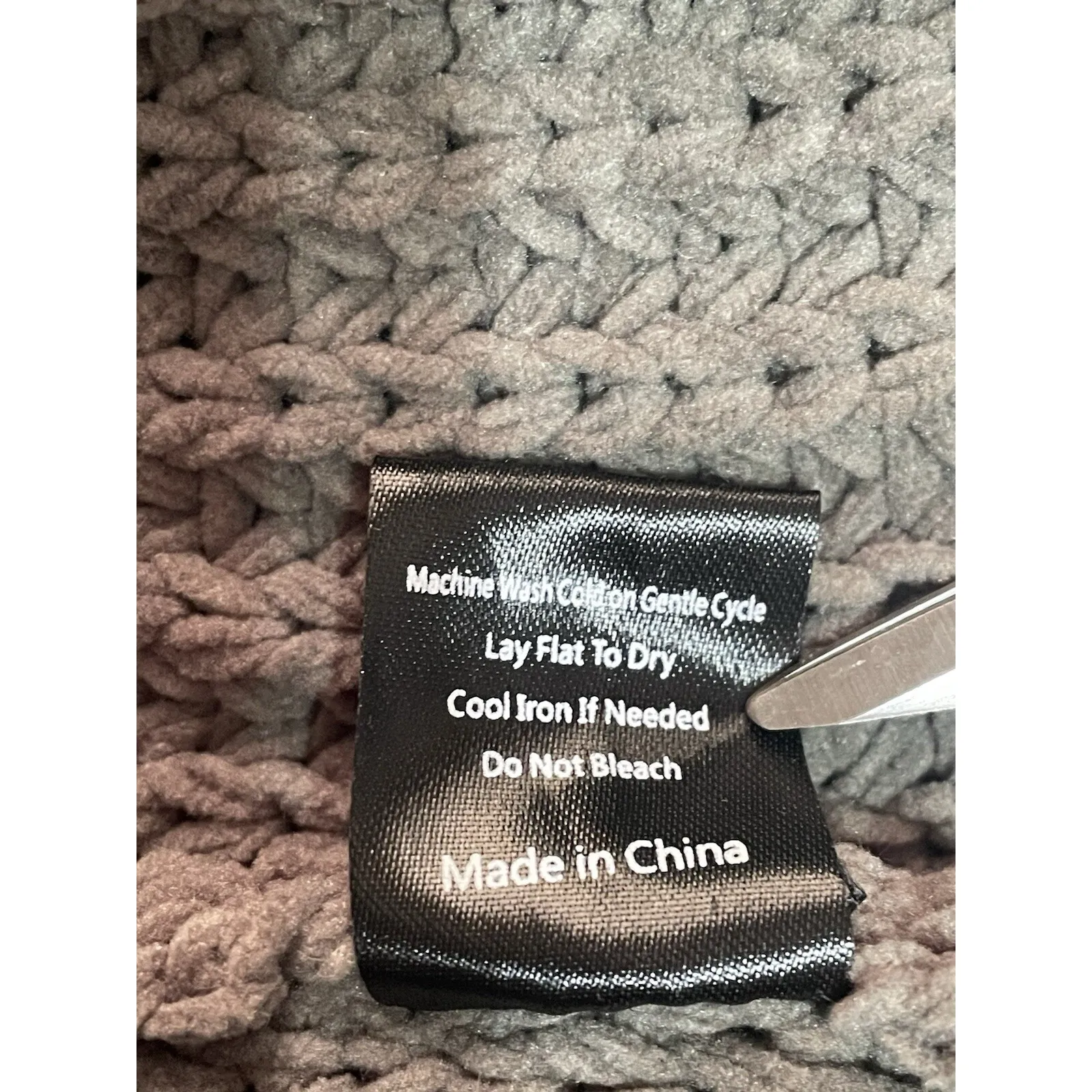 POL Womens Cardigan Sweater Size Small Brown Chunky Knit Open Front 3/4 Sleeves - Image 6