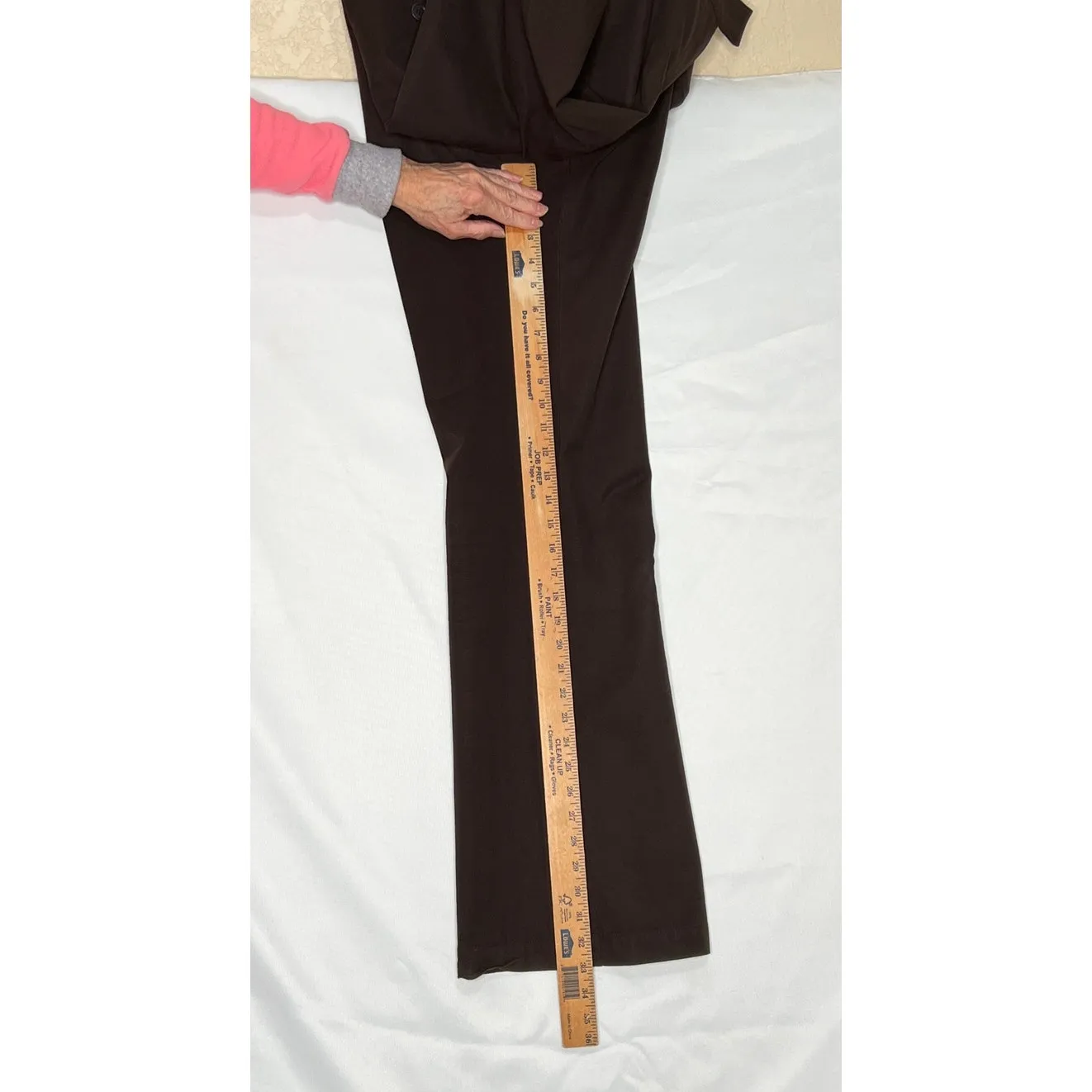 Boden size 16L pants brown dress wide leg high - Image 5