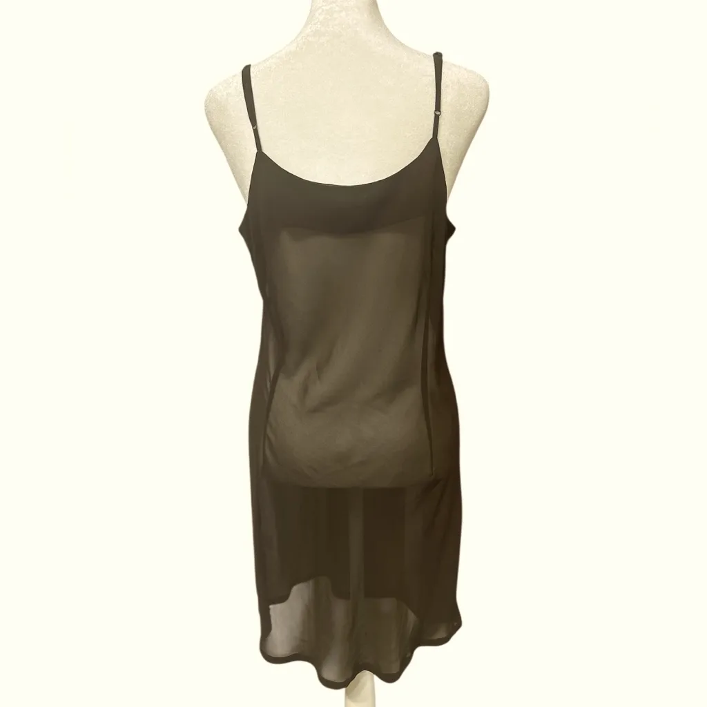 Vintage Chocolate Brown Slip Dress - Image 4