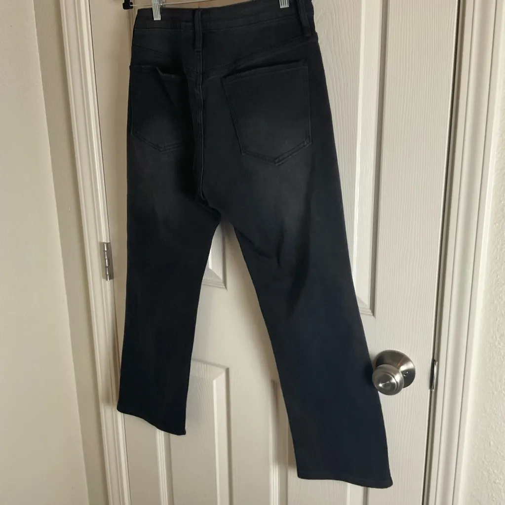 S.O.N.G Timeless Fit Women's High Rise Black Distressed Jeans Size 29 - Image 11