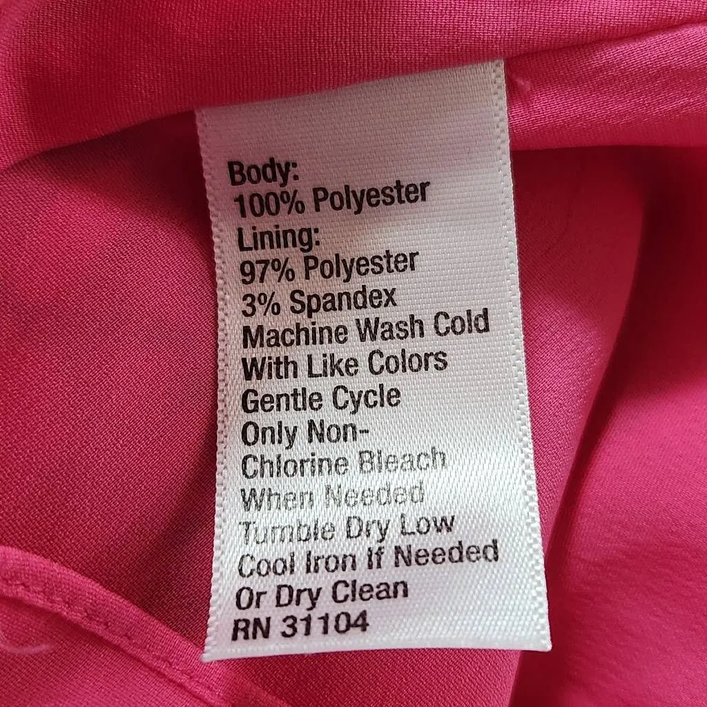 Cynthia Rowley Pink Fit and Flare High Low Dress Size 10 Wedding Guest Dress - Image 9