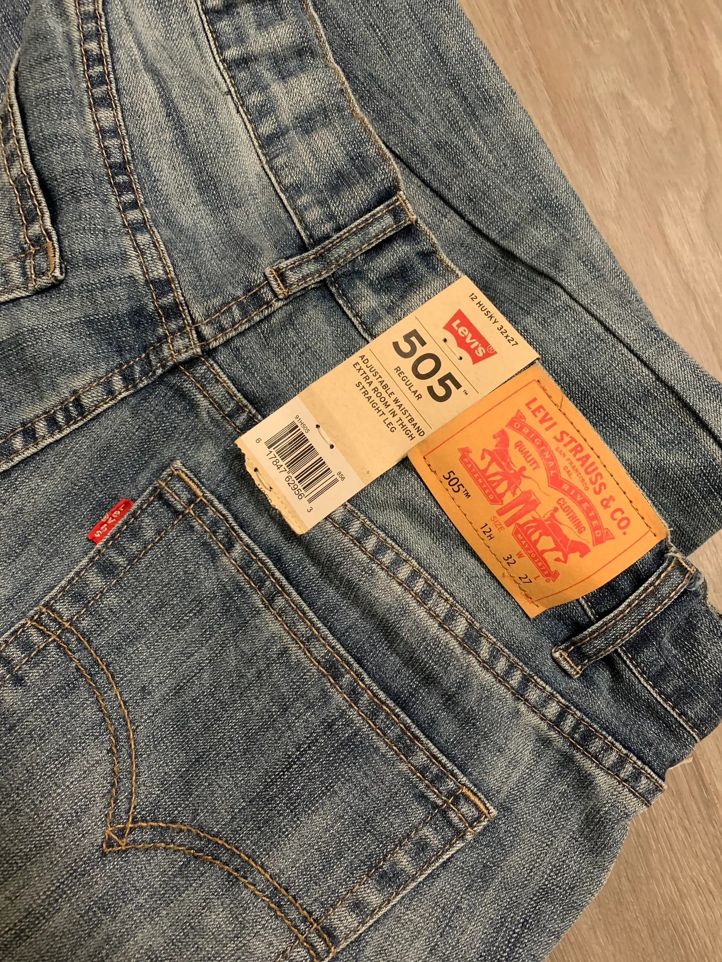 505  regular straight leg medium wash jeans - Image 5