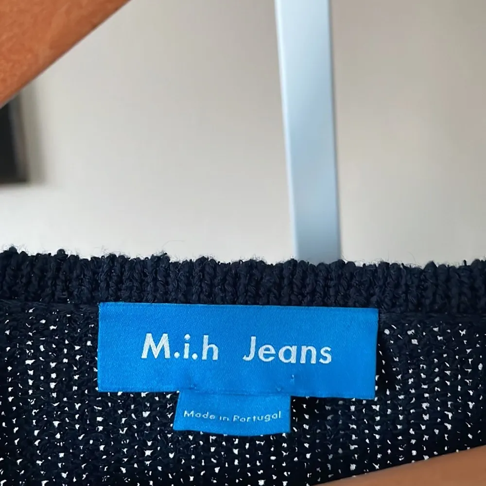 Mih jeans Simmi made in Portugal chunky knit striped oversized poncho. M/L - Image 4