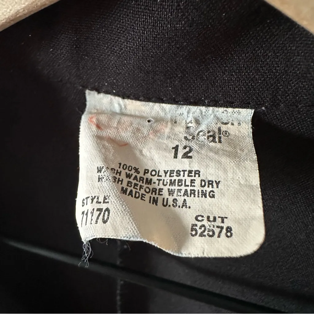 Hard Rock Cafe Vintage 90s Waitress Employee Uniform Dress Sz 12 Save The Planet - Image 4