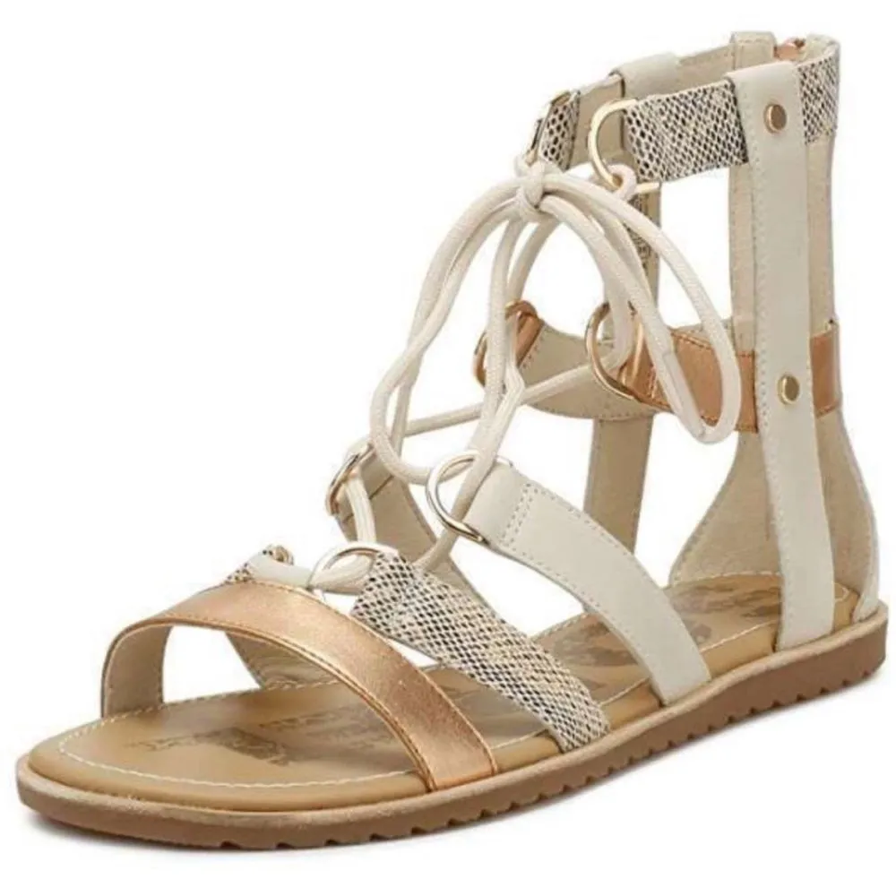 Sorel Ella Gladiator Lace-Up Sandals Women’s Size 8 Natural EUC - Image 3