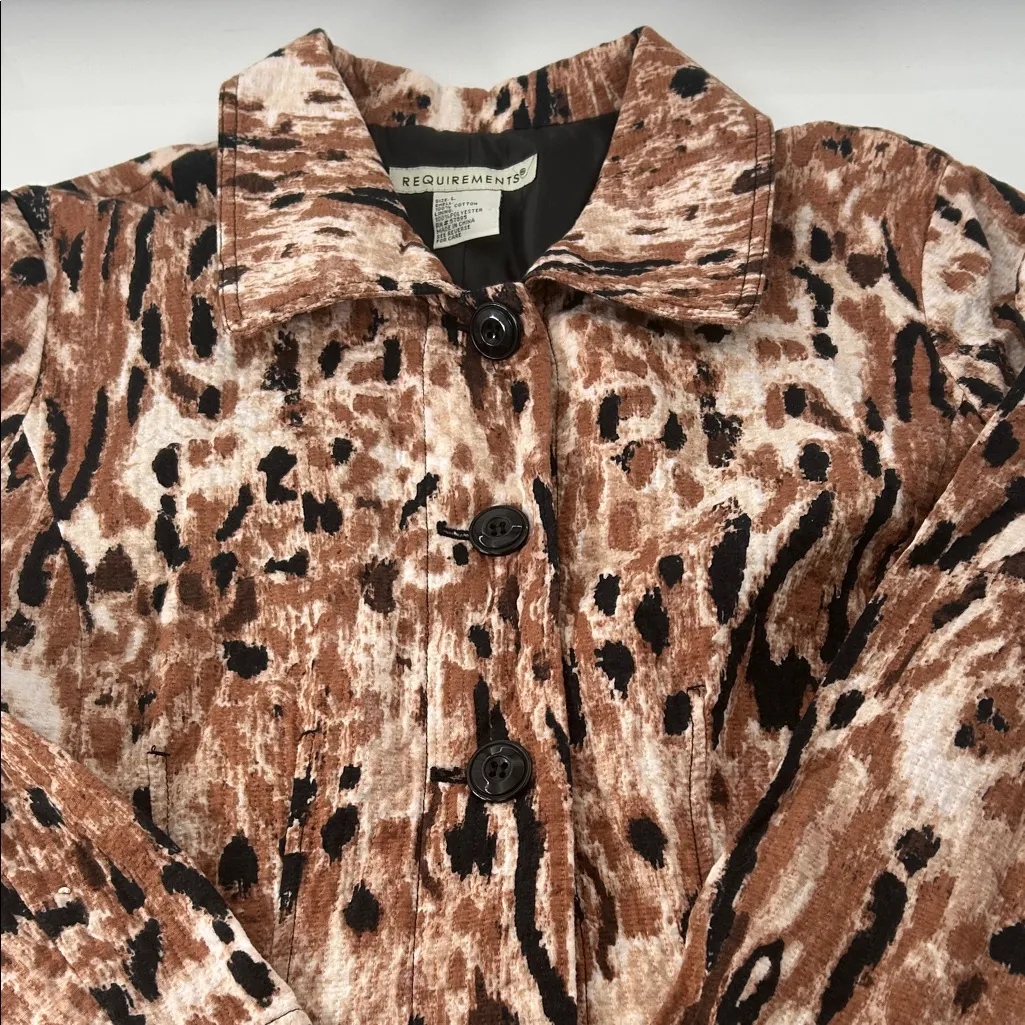 Requirements Brown and Black Patterned Blazer - Image 6